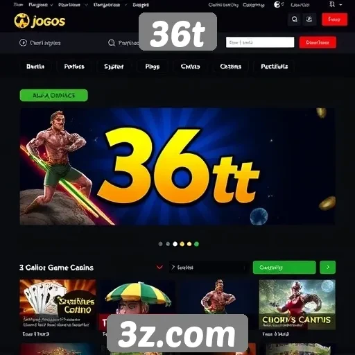 Análise das funcionalidades do site de jogos 36t